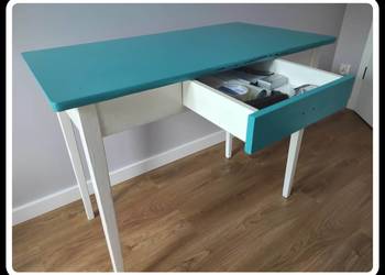 Stolik biurko z szufladką 99 cm x 55 cm stół PRL na sprzedaż  Płock