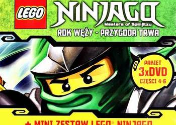 Używany, LEGO® NINJAGO®  ROK WĘŻY CZĘŚCI 1 - 6  z  MINI ZESTAWEM LEGO na sprzedaż  Kalisz