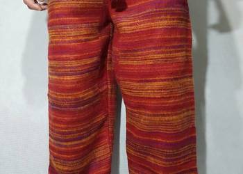 Spodnie Haremki 100% Wełna Boho Exotic India Unisex Handmade na sprzedaż  Kudowa-Zdrój