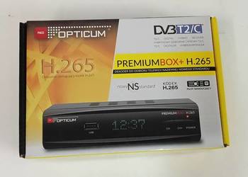 Używany, sprzedam dekoder DVB T2/C Opticum premium box+ H.265 dvb-t2 na sprzedaż  Kalisz