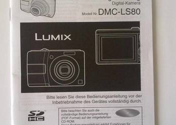 INSTRUKCJA OBSŁUGI - PANASONIC LS80 LUMIX - GER FRE na sprzedaż  Radom