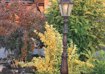 Ogrodowa lampa żeliwne latarnia oświetlenie Lampe aus Gusseisen H-1500mm, używany na sprzedaż  Gołdap