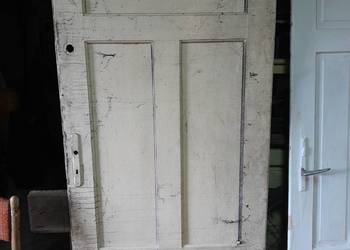 Stare drewniane drzwi zabytek PRL vintage retro na sprzedaż  Dąbrowa Górnicza
