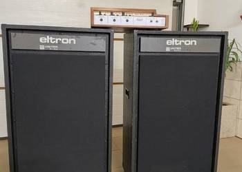 Kolumny Eltron 2x60W + Wzmacniacz Akord Stereo 60W na sprzedaż  Dobieszyn