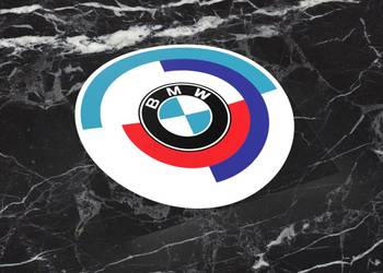 Używany, Naklejka BMW M 8 x 8 cm mpower power e30 e36 e46 na sprzedaż  Choroszcz