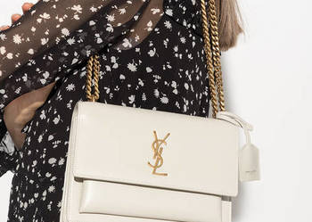 YSL Saint Laurent  BAG  z jagnięcej skóry Blanc, używany na sprzedaż  Katowice