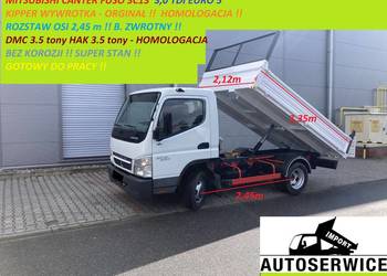 MITSUBISHI CANTER FUSO 3C13 3.0 TDI EURO5 KIPPER WYWROTKA !!, używany na sprzedaż  Piekarzew