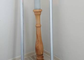 Świecznik drewniany toczony rękodzieło na sprzedaż  Opole
