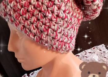 Czapka beanie smerfetka handmade, używany na sprzedaż  Wrocław