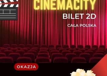Używany, 4x Voucher do kina Cinema City 2D dowolny film, CAŁA POLSKA do 29.04.24 na sprzedaż  Zielona Góra