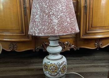 Majolika  piękna lampa z ceramiki recznie malowana, używany na sprzedaż  Bystrzyca Kłodzka