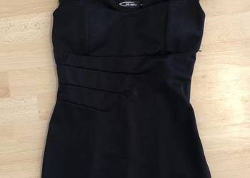 Używany, Okazja do 22.09! Włoska Czarna Sukienka Mini Kamienie S na sprzedaż  Warszawa