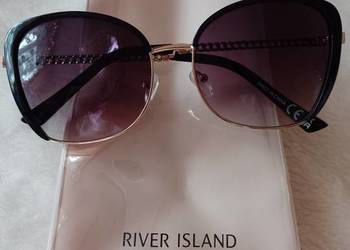 RIVER ISLAND/Ekskluzywne okulary przeciwsłoneczne etui/NOWE, używany na sprzedaż  Kraków