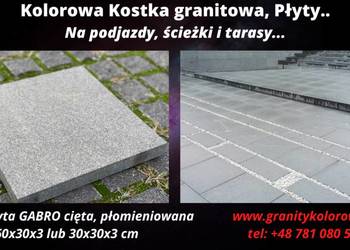 Płyta Granitowa Chodnikowa CZARNA GABRO na sprzedaż  Łódź