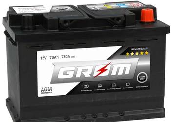 Akumulator 70Ah 760A GROM AGM START&amp;STOP na sprzedaż  Siedlce