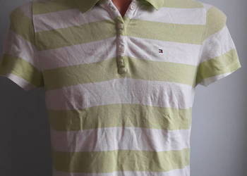 Koszulka polo damska Tommy Hilfiger biało zielona na sprzedaż  Głuchołazy