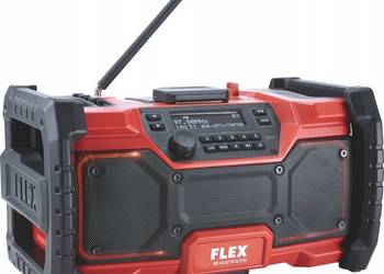 Używany, Radio budowlane domowe FM DAB+ AUX USB Bluetooth FLEX RD 10.8/18.0/230 IP64 na sprzedaż  Tychy