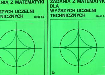 Zadania z matematyki dla wyższych uczelni technicznych cz AB na sprzedaż  Szczecin