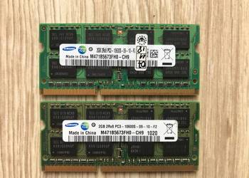 Pamięć RAM Samsung 4GB(2x2) DDR3 PC3-10600S SODIMM na sprzedaż  Kraków