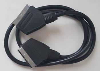 Używany, Przewód EURO-EURO SCART 21 pin 1.15 m kabel 1,15 m na sprzedaż  Legnica