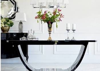 Stół rozkładany, wysoki połysk, mat, nowoczesny, w stylu art, używany na sprzedaż  Biała Podlaska