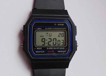 Używany, Zegarek męski elektroniczny F-91W , nowy , podobny do casio na sprzedaż  Kielce