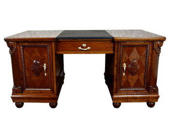 Dębowe biurko stylowe zabytkowe stare antyk po renowacji, używany na sprzedaż  Swarzędz