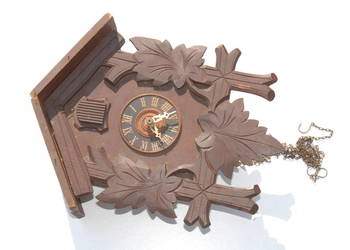 Stary wiszący zegarek kukułka antyk zabytek na sprzedaż  Cieszyn