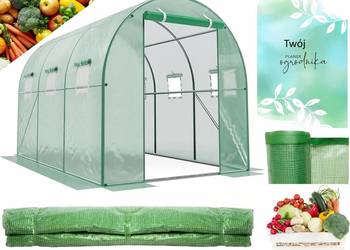 FOLIA ZAMIENNA TUNEL FOLIOWY OGRODOWY SZKLARNIA POSZYCIE 4x2,5x2m 10m² UV-4 na sprzedaż  Kraków