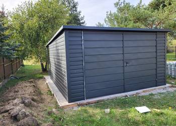 Domek narzędziowy + wiatka 3.5x4 ciemny grafit MAT PREMIUM na sprzedaż  Szczecin