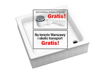 NAJTANIEJ! Brodzik  90x90 cm SCHEDPOL Grawello 3.012, używany na sprzedaż  Warszawa