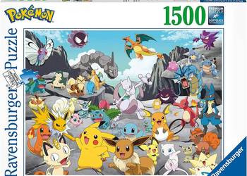 Puzzle Pokemon Zestaw 1500 el. 80x60 cm. na sprzedaż  Mogilany