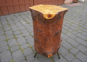 stolik,kwietnik z pnia drewna świerkowego., używany na sprzedaż  Siedlce