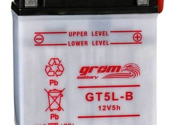 Akumulator motocyklowy GROM YB5L-B 12V 5Ah 80A P+ na sprzedaż  Kalisz