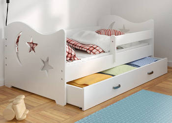 Meble Magnat łóżko dziecięce sosnowe 80x160 Miki białe na sprzedaż  Toruń