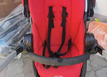 Graco SYMBIO Chili Red 4w1 wózek spacerowy, gondola, fotelik, baza do fotel na sprzedaż  Skierniewice