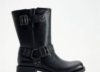 RESERVED PREMIUM _ skórzane buty kozaki botki SKÓRA NATURALNA nowe z metką! na sprzedaż  Leszno