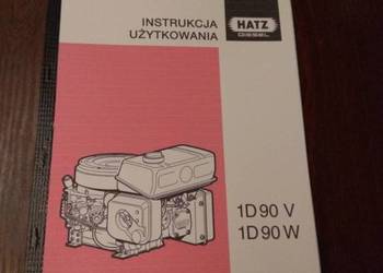 Hatz diesel 1D90V 1D90 W instrukcja użytkowania na sprzedaż  Stalowa Wola