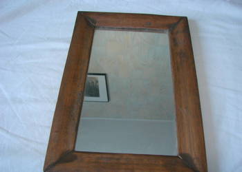 Używany, stare lustro w drewnianej oprawie na sprzedaż  Pruszcz Gdański