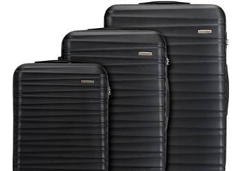Zestaw trzech walizek WITTCHEN 56-3A-31S czarny na sprzedaż  Bydgoszcz