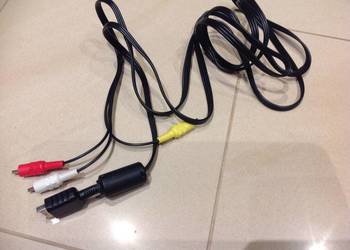 Używany, Oryginalny Kabel SONY  AV ( 3xchinch) PS2,PS3 j Nowy na sprzedaż  Nowa Sól