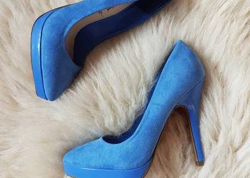 New Look buty platformy Niebieskie szpilki na sprzedaż  Jasło