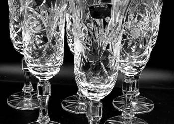 Kieliszki kryształowe do szampana 6 szt  2 na sprzedaż  Sulechów