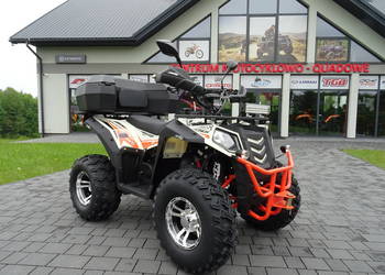 QUAD ASIX MAGNUM 200 AUTOMAT CVT Z KUFREM HOMOLOGACJA Biało/pomarańczowy na sprzedaż  Kraków