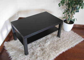 Stolik kawowy Ikea Lack, szafka RTV, czarny brąz, ława, 90 x 55 cm, używany na sprzedaż  Brzegi