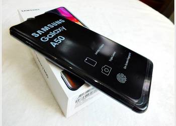 Smartfon Samsung Galaxy A50 4 GB / 128 GB 4G (LTE) Czarny-tęcza Stan Ideał! na sprzedaż  Żary