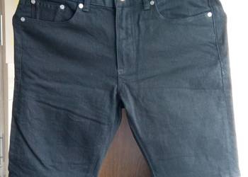 Używany, Nowe jeansowe czarne szorty męskie r. 32 River Island na sprzedaż  Koszalin