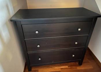 Komoda 3 szuflady  HEMNES  IKEA czarnobrązowa 108x96x50 na sprzedaż  Dąbie