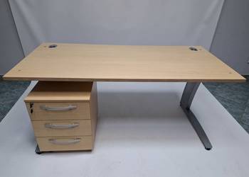 Zestaw mebli Mebelux klon (biurko 160x73 + kontener) - duża ilość na sprzedaż  Poznań