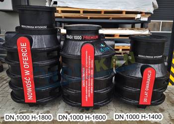 Obudowa studni głębinowej DN1000 H1800 + uszczelki 160/32 na sprzedaż  Zalesice